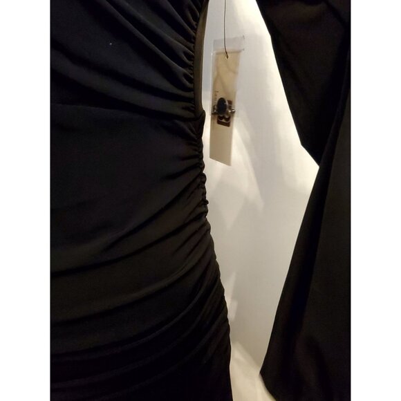 One-Shoulder Embellished Black Dress Size 8 By Laundry By Design - Elegant - Picture 5 of 9